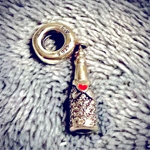 Pandora Celebration Time Dangle Charm, Red Enamel & Clear Cubic Zirconia